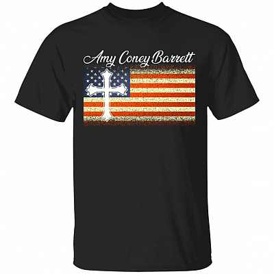 Amy Coney Barrett Christian T-Shirt - ACB Shirt - American Flag Shirt - Associate Justice Shirt - SCOTUS 2020 Shirt, Black, Unisex T-Shirt