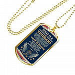 What Is A Veteran Active Duty Discharged Retired Reserve That Is Honor Dog Tag Pendant Necklace - Dog Tag (Gold Plated) What Is A Veteran Active Duty Discharged Retired Reserve That Is Honor Dog Tag Pendant Necklace - Dog Tag (Gold Plated)