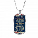 What Is A Veteran Active Duty Discharged Retired Reserve That Is Honor Dog Tag Pendant Necklace - Dog Tag (Silver) What Is A Veteran Active Duty Discharged Retired Reserve That Is Honor Dog Tag Pendant Necklace - Dog Tag (Silver)