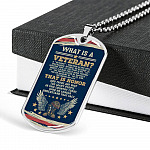 What Is A Veteran Active Duty Discharged Retired Reserve That Is Honor Dog Tag Pendant Necklace - Dog Tag (Silver) What Is A Veteran Active Duty Discharged Retired Reserve That Is Honor Dog Tag Pendant Necklace - Dog Tag (Silver)