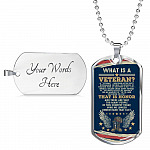What Is A Veteran Active Duty Discharged Retired Reserve That Is Honor Dog Tag Pendant Necklace - Dog Tag (Silver) What Is A Veteran Active Duty Discharged Retired Reserve That Is Honor Dog Tag Pendant Necklace - Dog Tag (Silver)