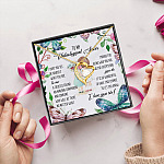 1N.To My Unbiological Sister Forever Love Necklace (Gold) 5