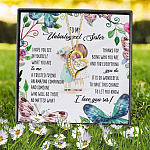 1N.To My Unbiological Sister Forever Love Necklace (Gold) 7