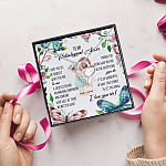 1N.To My Unbiological Sister Forever Love Necklace (Silver) 5