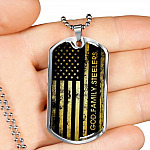 God Family Badass Veteran Dog Tag Pendant Necklace - US Veteran Gifts - Dog Tag (Silver) God Family Badass Veteran Dog Tag Pendant Necklace - US Veteran Gifts - Dog Tag (Silver)