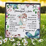 1N.To My Unbiological Sister Forever Love Necklace (Silver) 7