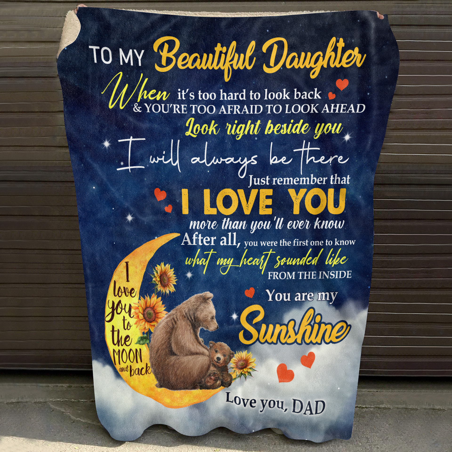 5O. Beautiful Daughter-Dad Blanket Mockup 10