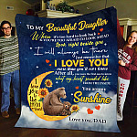 5O. Beautiful Daughter-Dad Blanket Mockup 11