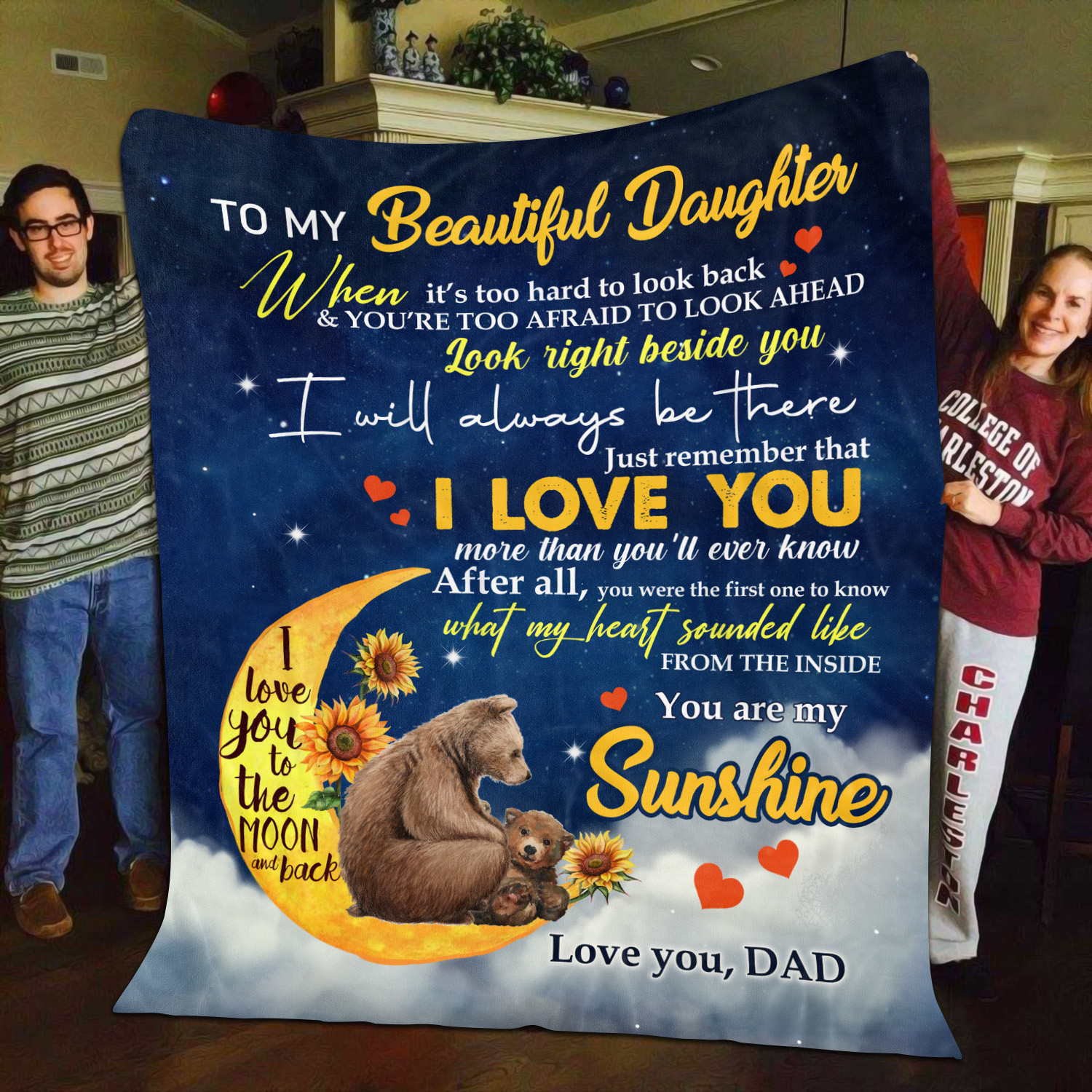 5O. Beautiful Daughter-Dad Blanket Mockup 11