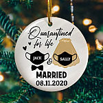 3MH. Covid Wed ornament-mk2- Patua One #000000 #ffffff