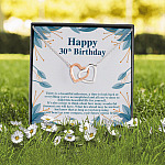 3UT. 30th Birthday (3) Interlocking Hearts Necklace 2