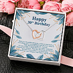 3UT. 30th Birthday (3) Interlocking Hearts Necklace 4
