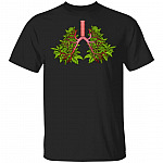 Lung Cannabis Funny Weed 420 Marijuana T-shirt - Weed Lung Marijuana Stoner Shirt, Black, Unisex T-Shirt