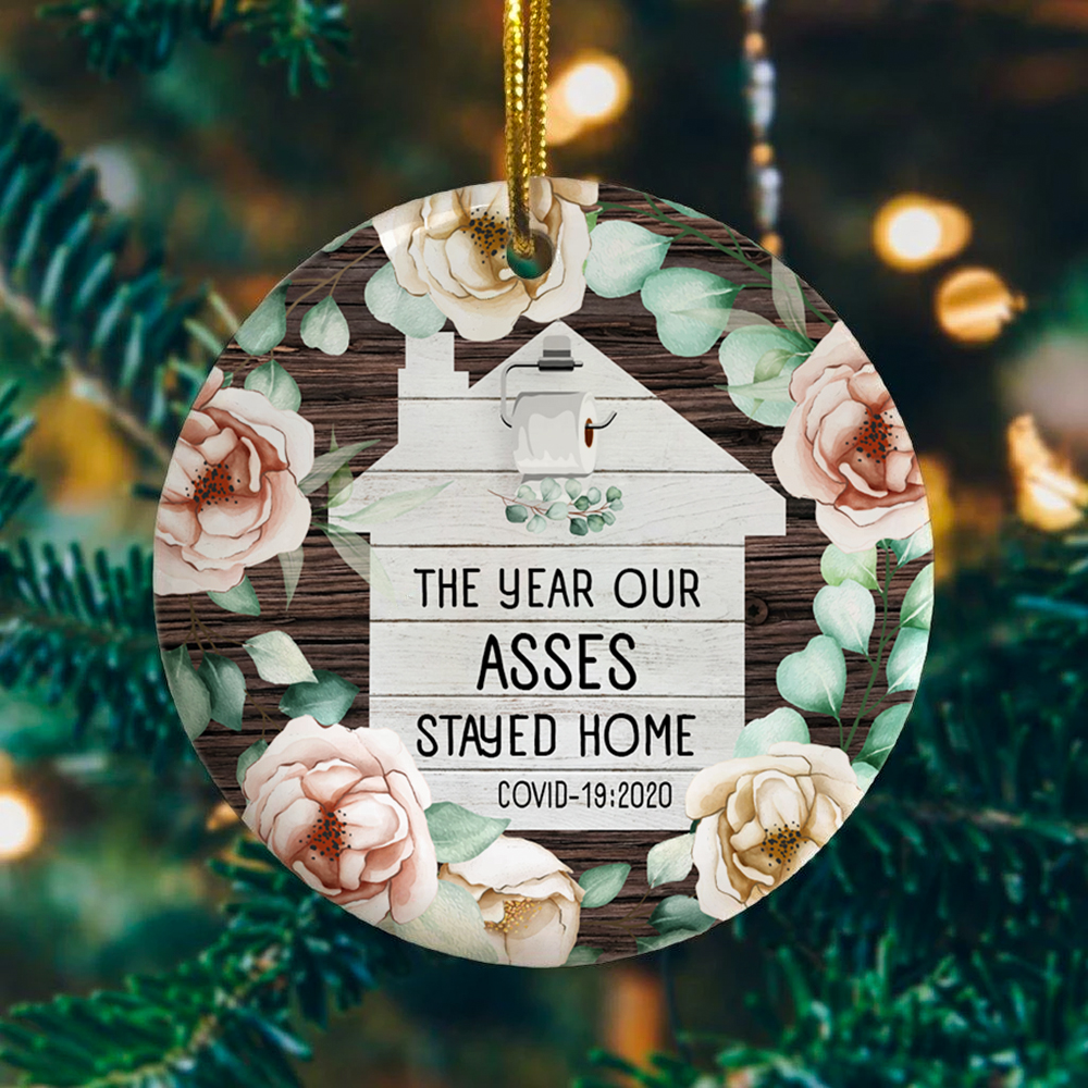 1VT. The Year Our Asses ornament mockup