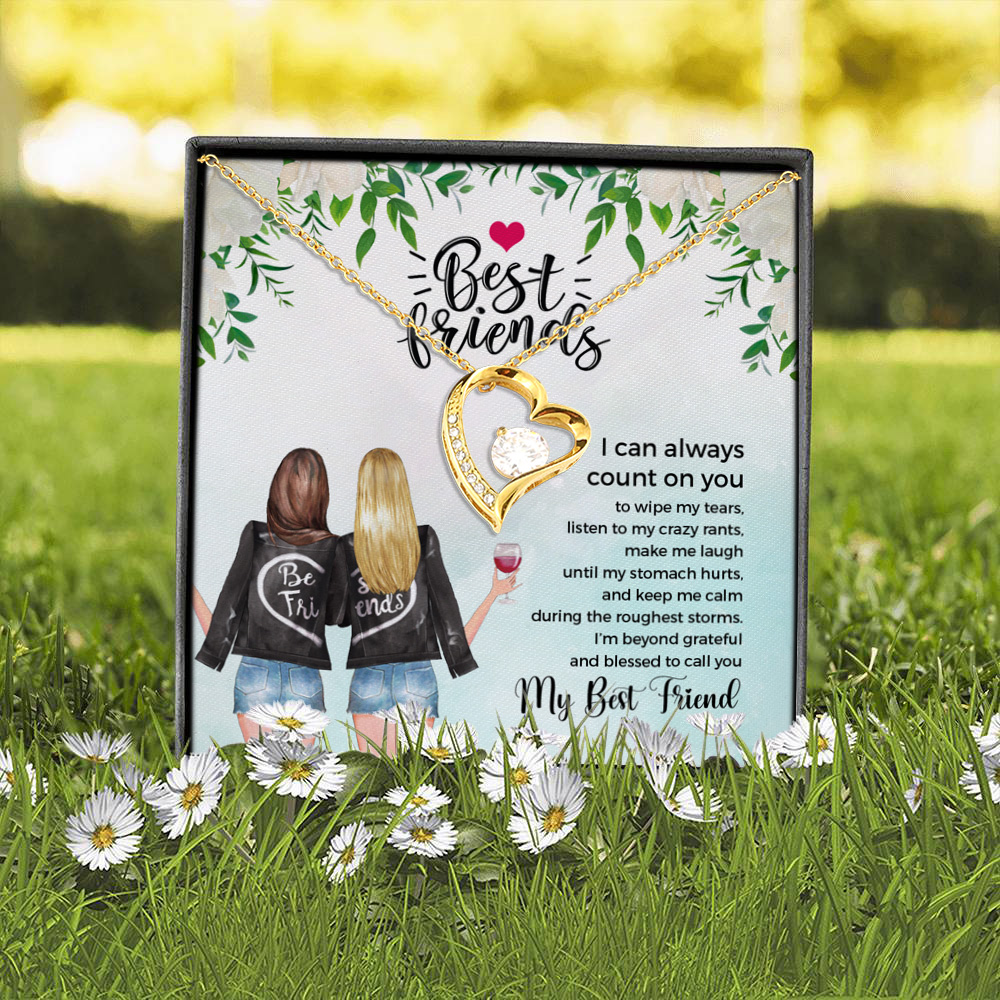 1P. Sister count (5) Forever Love Necklace (Gold) 2