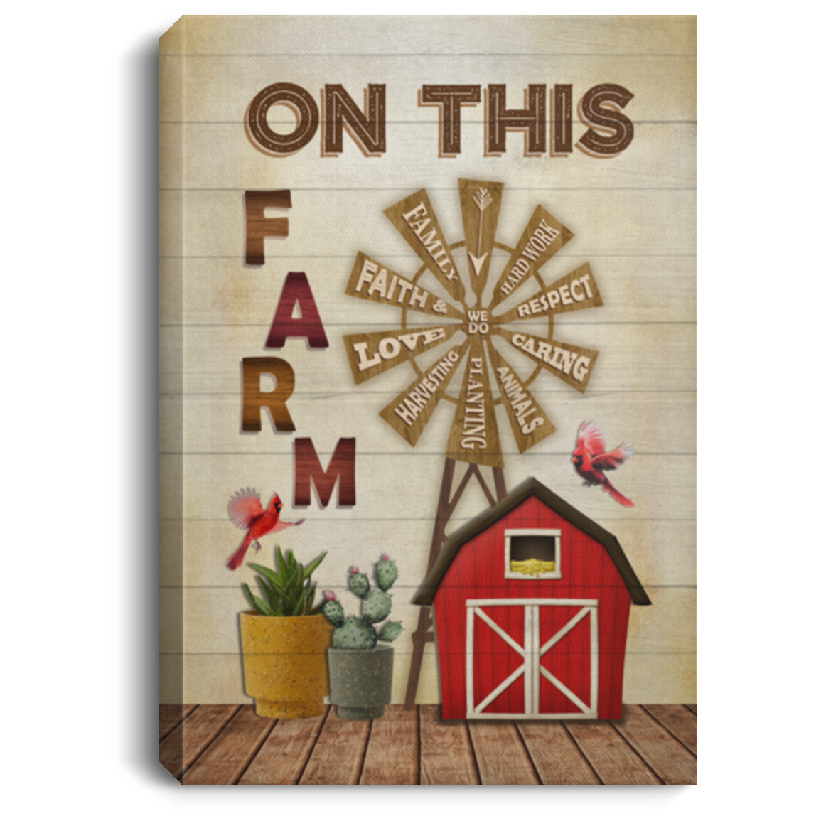 On This Farm Sign Farmhouse Framed Canvas Prints - Unframed Poster - Home Decor Wall Art, White, 0.75'' Framed Canvas On This Farm Sign Farmhouse Framed Canvas Prints - Unframed Poster - Home Decor Wall Art, White, 0.75'' Framed Canvas