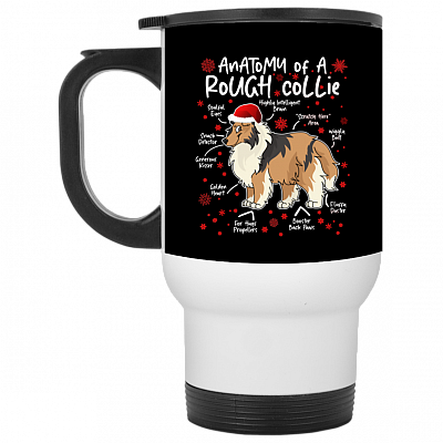 14 oz. White Travel Mug