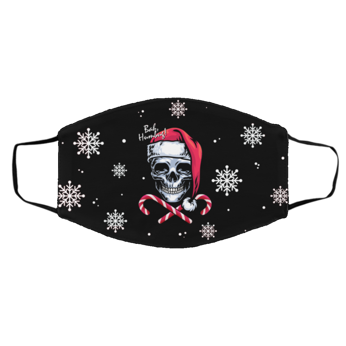 Skull Bah Humbug Funny Santa Christmas Washable Reusable Custom Printed Cloth Face Mask Cover, Black, Cloth Face Cover – Medium/Large Skull Bah Humbug Funny Santa Christmas Washable Reusable Custom Printed Cloth Face Mask Cover, Black, Cloth Face Cover – Medium/Large