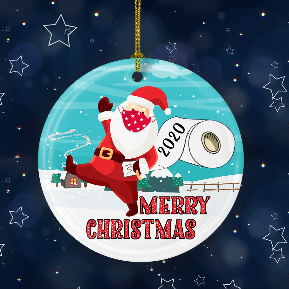 1N.Merry Christmas Toilet Paper mk