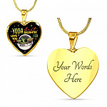 Youda Best Daughter Ever Love You I Do Heart Pendant Necklace Gifts To Daughter - Heart Luxury Necklace (Gold Plated)
