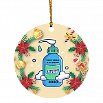 This Year Has Been Hell - Quarantined 2020 - Pandemic Christmas Ornament Keepsake - Circle Ornament, White, Circle Ornament This Year Has Been Hell - Quarantined 2020 - Pandemic Christmas Ornament Keepsake - Circle Ornament, White, Circle Ornament