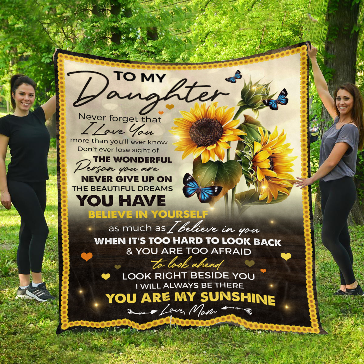 1N.To My Daughter Never Forget Sunflower MK