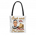 Book Nerds Don't Get Old They Become Rare First Editions Ruth Bader Ginsburg All Over Print Tote - Shoulder Bag