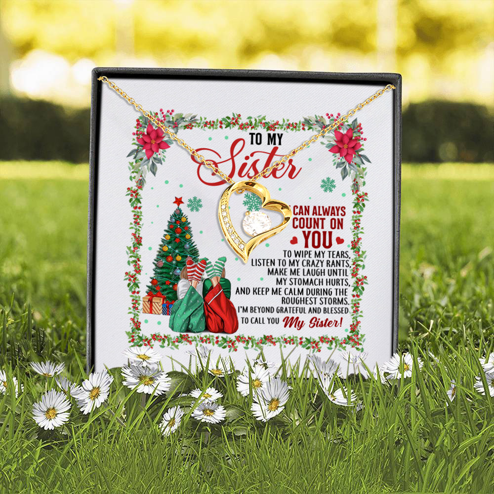 4P. My sister count(4) Forever Love Necklace (Gold) 2