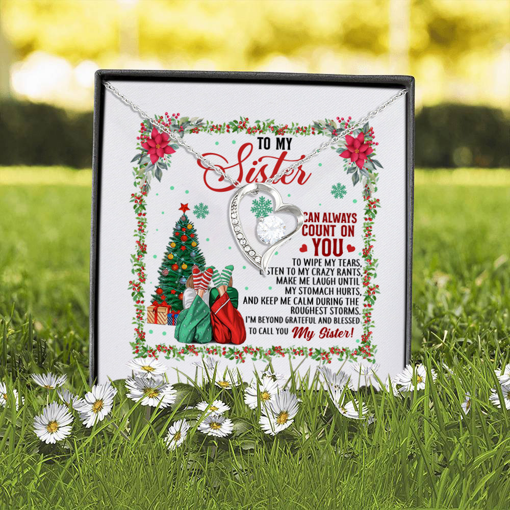 4P. My sister count(4) Forever Love Necklace (Silver) 2