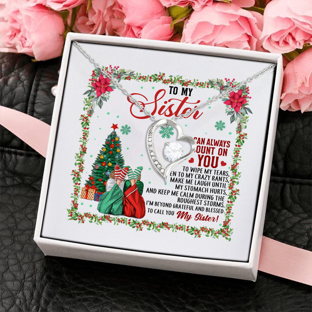 4P. My sister count(4) Forever Love Necklace (Silver) 4