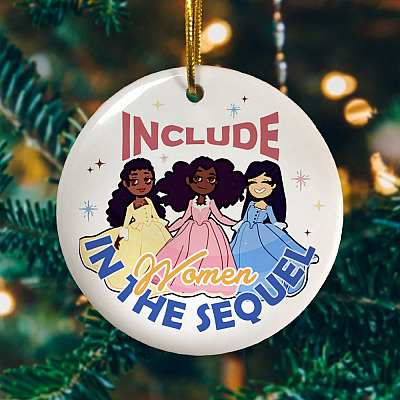 Alternative view of Include Women In The Sequel The Schuyler Sisters Hamilton Christmas Ornament - King George Hamilton Ornament