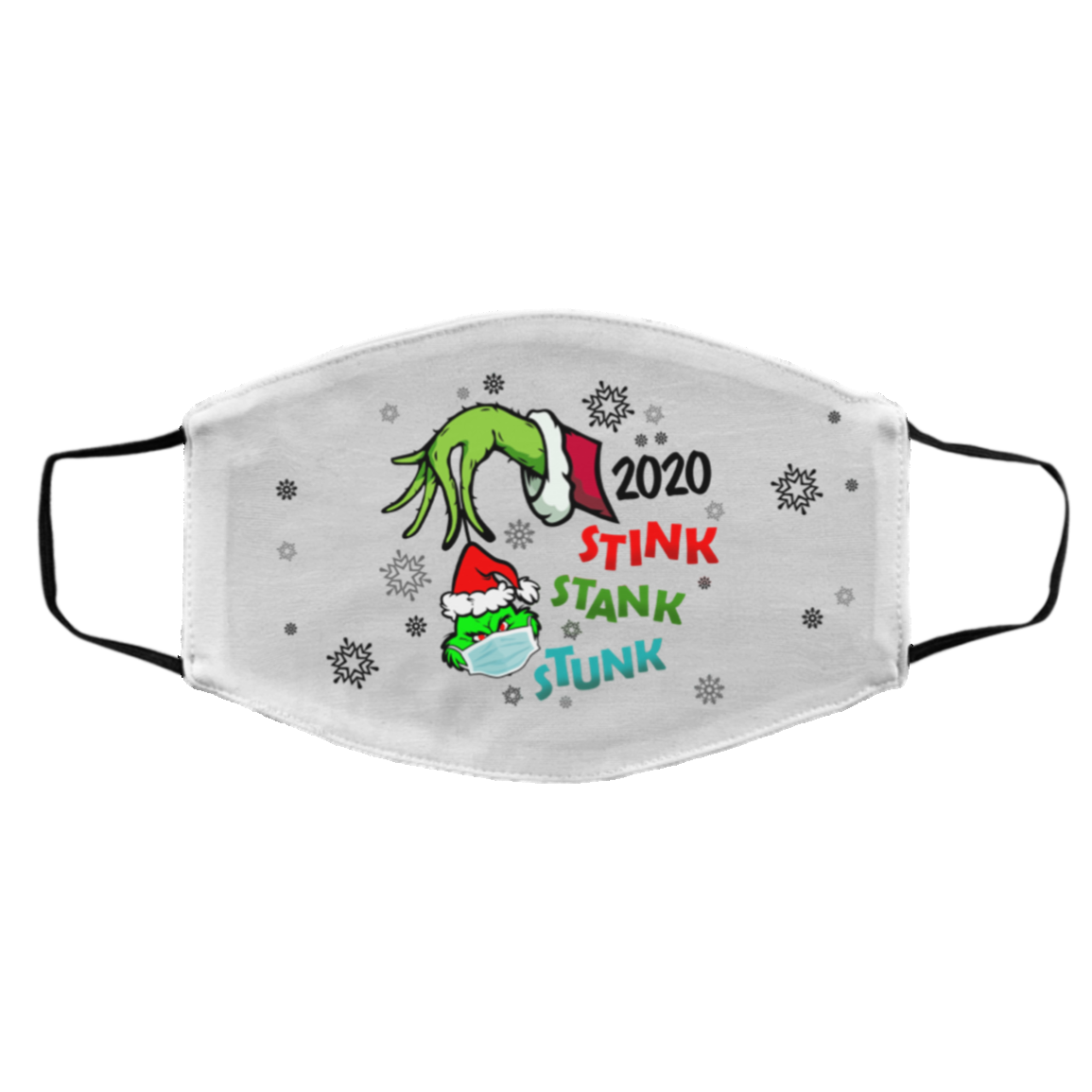 2020 Stink Stank Stunk Grnch Green Hand Funny Quarantine Christmas Washable Reusable Cloth Face Mask Cover, White, Cloth Face Cover – Medium/Large 2020 Stink Stank Stunk Grnch Green Hand Funny Quarantine Christmas Washable Reusable Cloth Face Mask Cover, White, Cloth Face Cover – Medium/Large