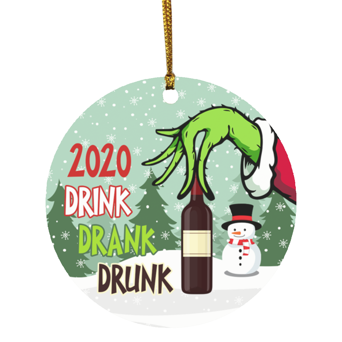 2020 Drink Drank Drunk Funny Quarantine Christmas Circle Ornament Keepsake - Drink Lover Holiday Flat Ornament, White, Circle Ornament 2020 Drink Drank Drunk Funny Quarantine Christmas Circle Ornament Keepsake - Drink Lover Holiday Flat Ornament, White, Circle Ornament