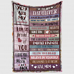 3VT. To My Daughter Brand New Day blanket mockup2