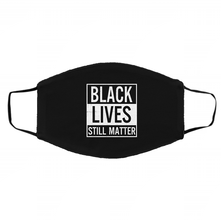 Black Lives Still Matter - Justice For Walter Wallace Washable Reusable Custom Printed Cloth Face Mask Cover, White, Cloth Face Cover – Medium/Large