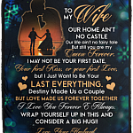 From Husband To My Wife Our Home Ain't No Castle Fleece Blanket - Premium Mink Sherpa Blanket - Woven Blanket, White, Cozy Plush Fleece Blanket - 50x60 From Husband To My Wife Our Home Ain't No Castle Fleece Blanket - Premium Mink Sherpa Blanket - Woven Blanket, White, Cozy Plush Fleece Blanket - 50x60