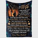 7vt. to my wife no castle snowflake blanket mockup