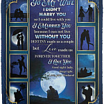 To My Wife I Didn't Marry You Blanket, White, Cozy Plush Fleece Blanket - 50x60