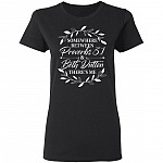 Somewhere Between Proverbs 31 Beth Dutton There's Me Ladies T-Shirt - Premium Ladies Triblend Dolman Sleeve Shirt, Black, Ladies T-Shirt