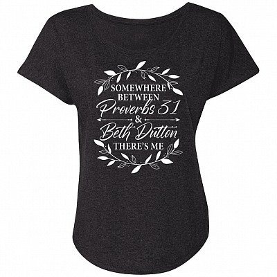Ladies Triblend Dolman Sleeve