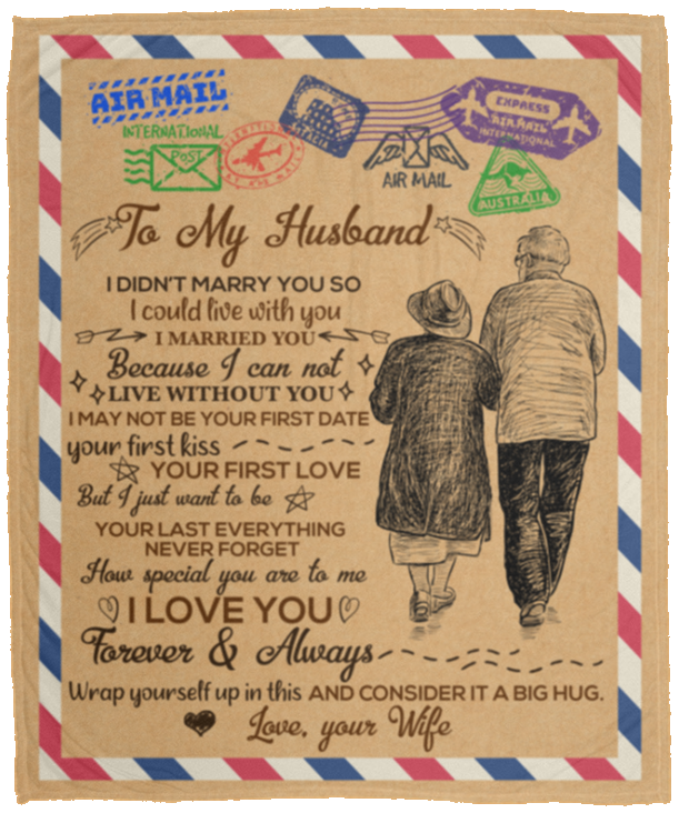 Letter To My Husband I Didn't Marry You So I Could Live Without You Mail Fleece Blanket - Premium Sherpa Blanket, White, Cozy Plush Fleece Blanket - 50x60 Letter To My Husband I Didn't Marry You So I Could Live Without You Mail Fleece Blanket - Premium Sherpa Blanket, White, Cozy Plush Fleece Blanket - 50x60