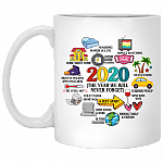 Pandemic Christmas 2020 The Year We Will Never Forget Memorial Ceramic Mug - Quarantine Christmas Coffee Mug, White, 11 oz. White Mug