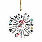 2020 A Year To Remember To Forget Circle Ornament Keepsake - Funny 2020 Quarantine Christmas Circle Ornament, White, Circle Ornament
