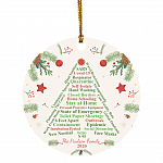 The Paulson Family 2020 Pandemic Ornament Quarantine Christmas Ornament Keepsake - Christmas Tree Circle Ornament, White, Circle Ornament The Paulson Family 2020 Pandemic Ornament Quarantine Christmas Ornament Keepsake - Christmas Tree Circle Ornament, White, Circle Ornament