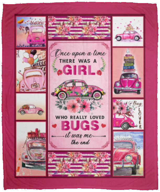 Once Upon A Time There Was A Girl Who Really Loved Bugs Fleece Blanket - Sherpa Blanket - Woven Blanket, White, Cozy Plush Fleece Blanket - 50x60 Once Upon A Time There Was A Girl Who Really Loved Bugs Fleece Blanket - Sherpa Blanket - Woven Blanket, White, Cozy Plush Fleece Blanket - 50x60