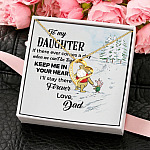 To My Daughter If There Ever Comes a Day We Can't Be Together Keep Me in Your Heart Dad Forever Love Pendant Necklace
