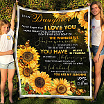 6O_ Daughter Sunflower Butterfly(8) Blanket Mockup 5