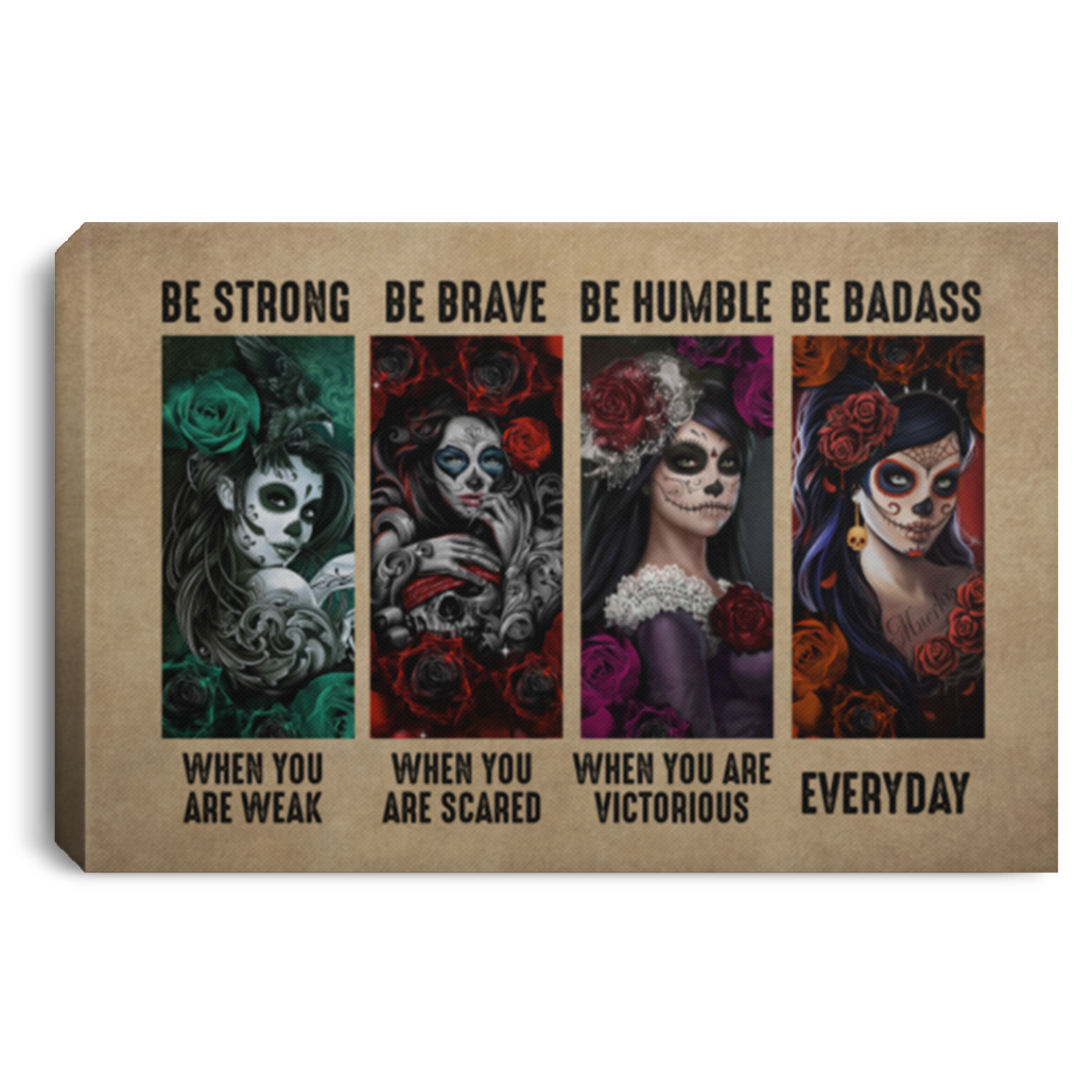 Be Strong When You Are Weak Be Brave When You Are Scared Wrapped Framed Canvas Prints - Unframed Poster, White, 0.75'' Framed Canvas Be Strong When You Are Weak Be Brave When You Are Scared Wrapped Framed Canvas Prints - Unframed Poster, White, 0.75'' Framed Canvas