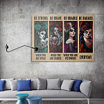 mock up poster with vintage hipster loft interior background, 3D