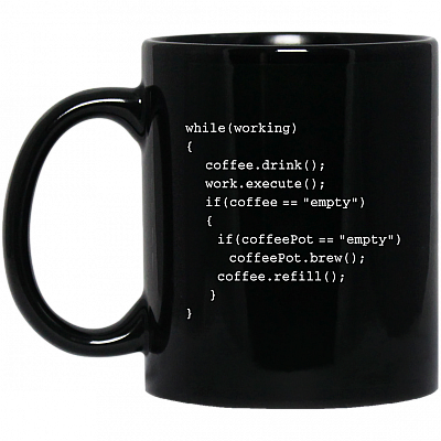 11 oz. Black Mug